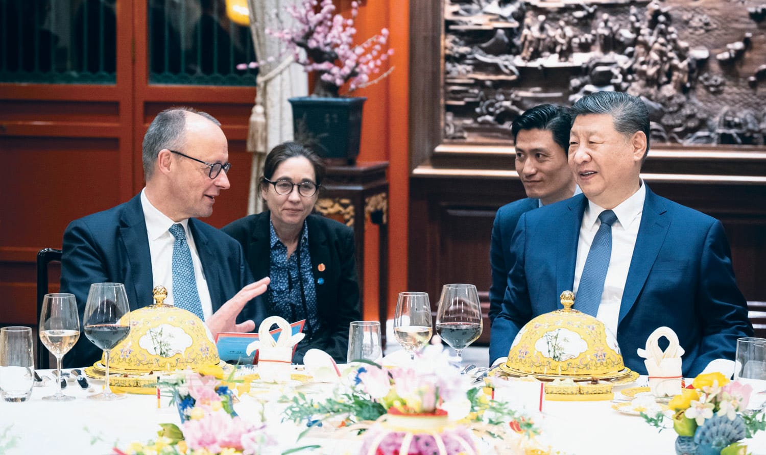 German Chancellor Friedrich Merz in Beijing with Chinese President Xi Jinping, February 26, 2026.