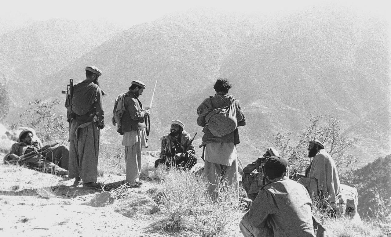Mujahideen fighters in Afghanistan, 1987