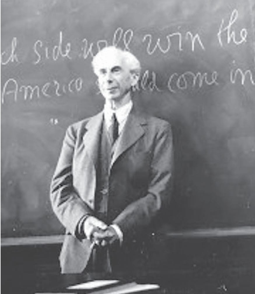 Bertrand Russell lecturing at the University of California in 1940