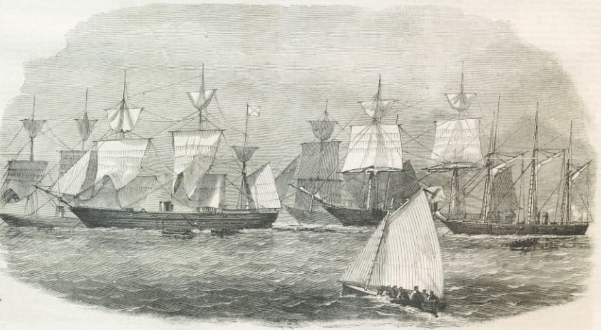 Russian ships during the Civil War