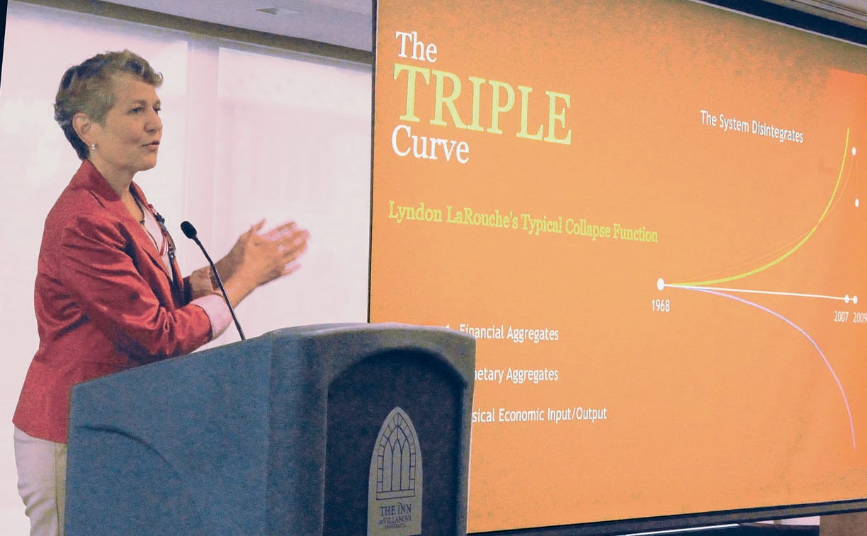 Diane Sare explains LaRouche's Triple Curve graphic