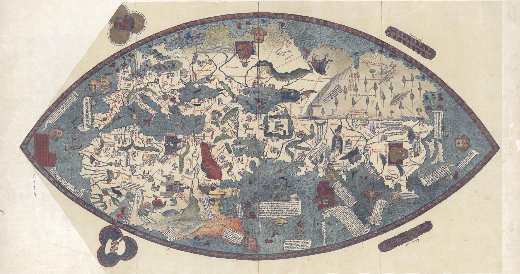 World Map by Paolo Dal Pozzo Toscanelli, 1457