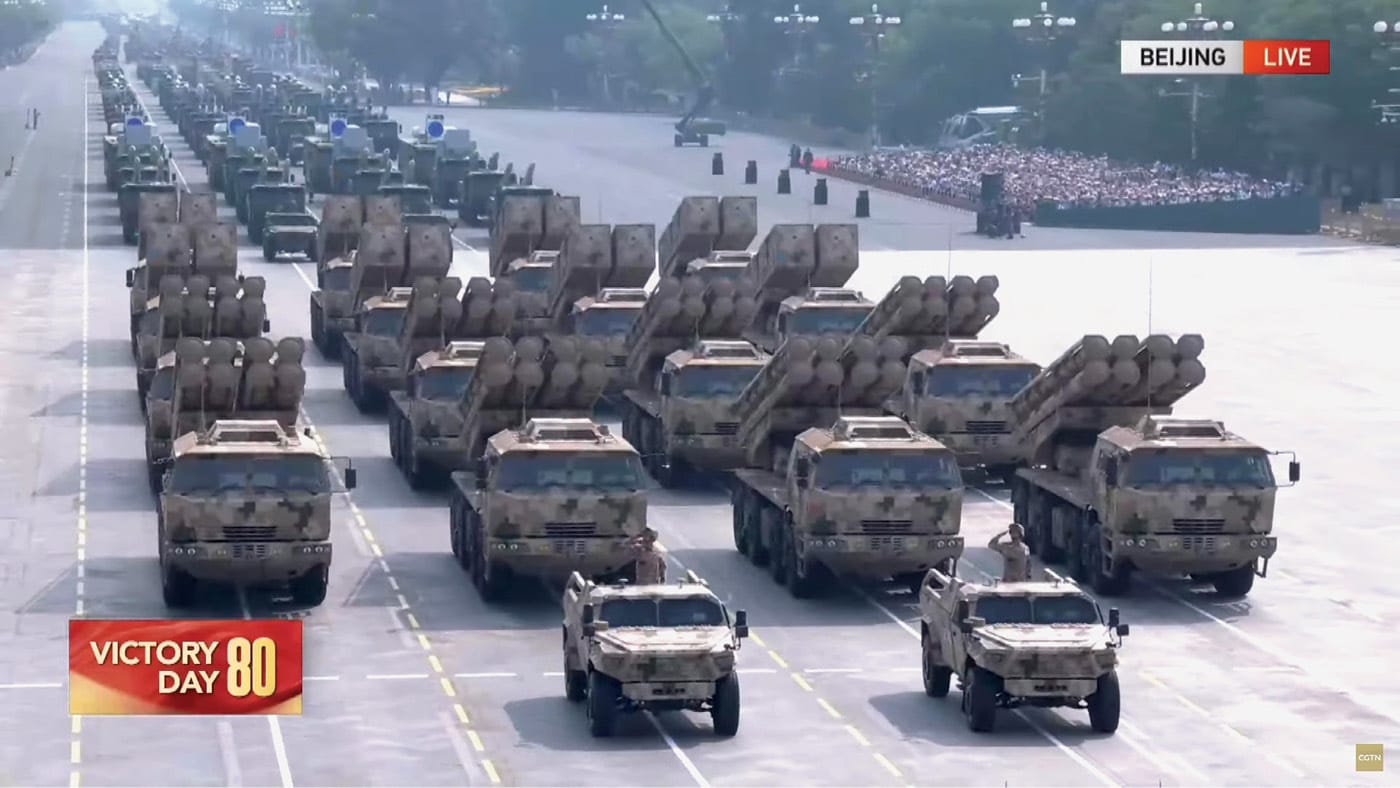 China’s Victory Day Parade in Beijing, marking the 80th anniversary of the Chinese People’s War of Resistance against Japanese Aggression, Sept. 3, 2025.