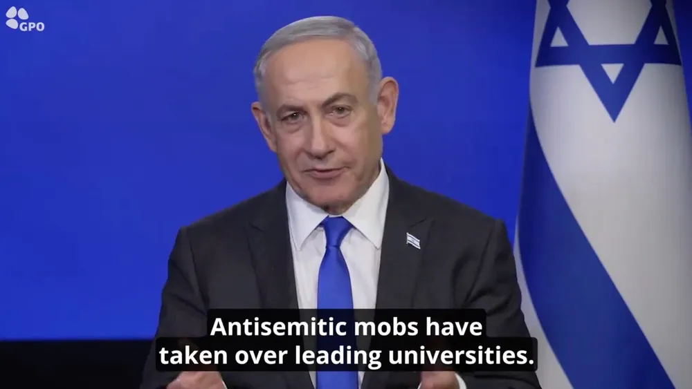 Netanyahu Seeks Crackdown on U.S. Universities, as Police and Elected Officials Need Little Convincing