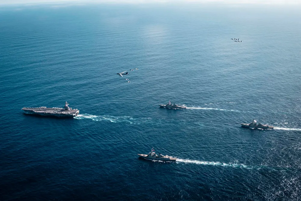 USS Gerald R. Ford Arrives in the Caribbean