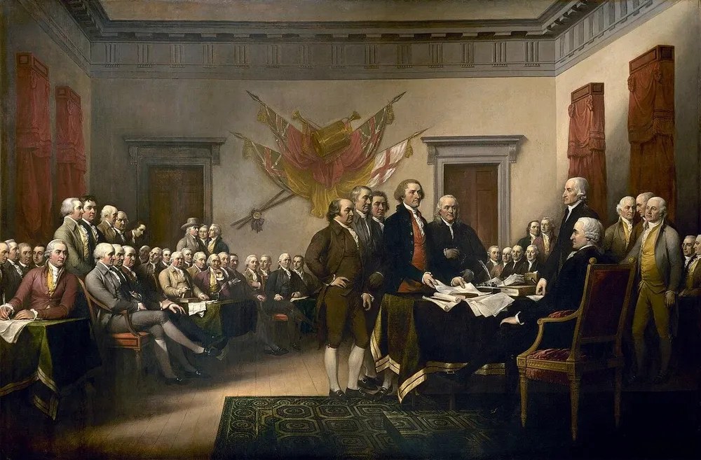 Declaration of Independence by Trumbull