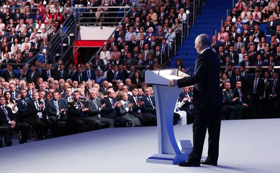 Putin Addresses the Congress of the United Russia Party
