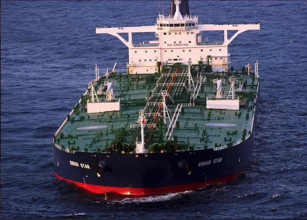 The MV Sirius Star, now named Manifa, a Very Large Crude Carrier (VLCC), has a cargo capacity of 2.2 million barrels of crude oil.