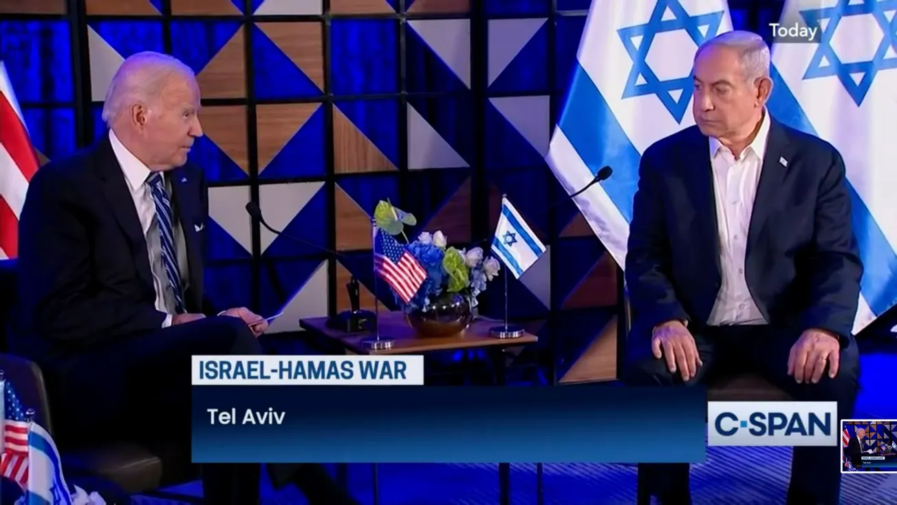 Biden in Israel To Support War on Gaza