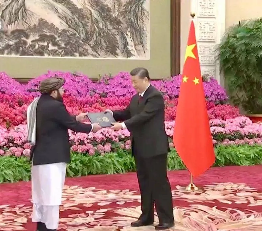 China’s President Accepts Ambassadorial Credentials of Taliban Representative