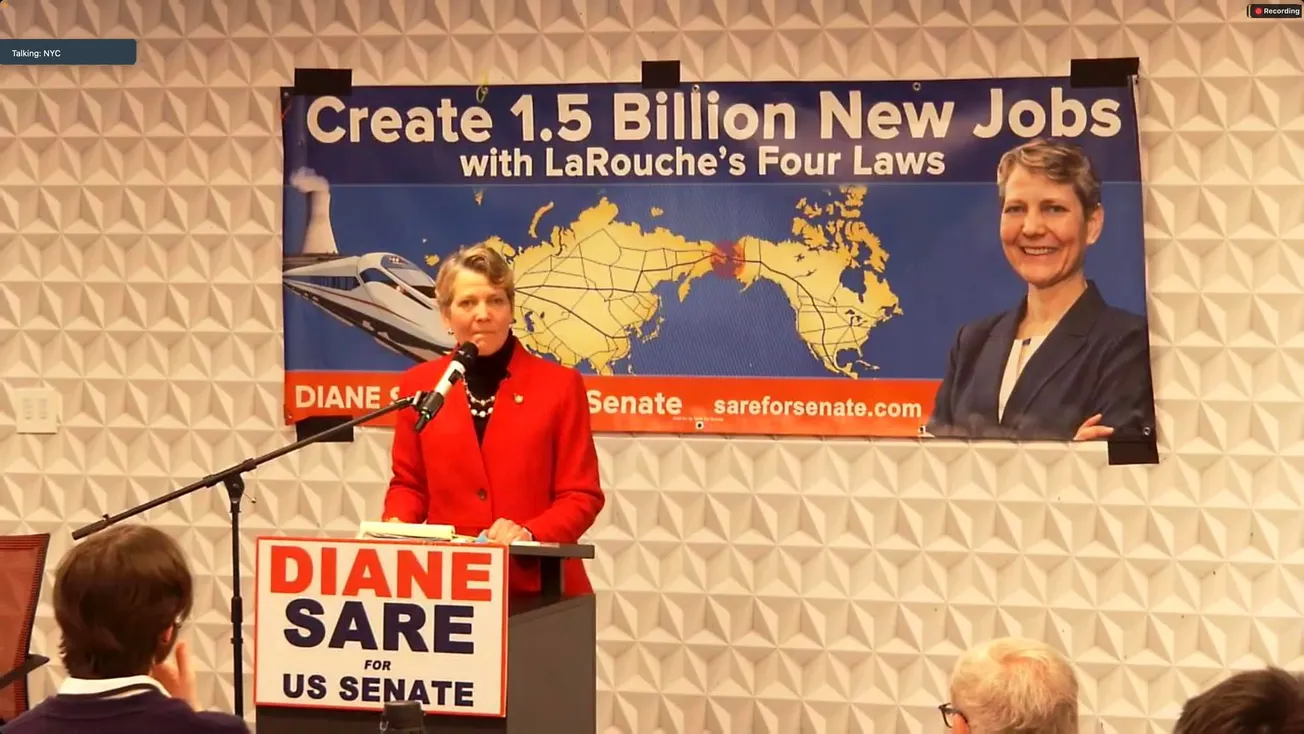 LaRouche Independent Senate Candidate Diane Sare Keynotes Presidents Day Conference