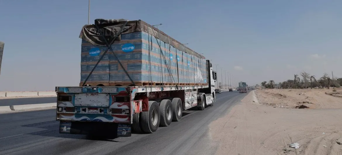 Israeli Forces Shelled Another Humanitarian Convoy, Carrying UNICEF Aid
