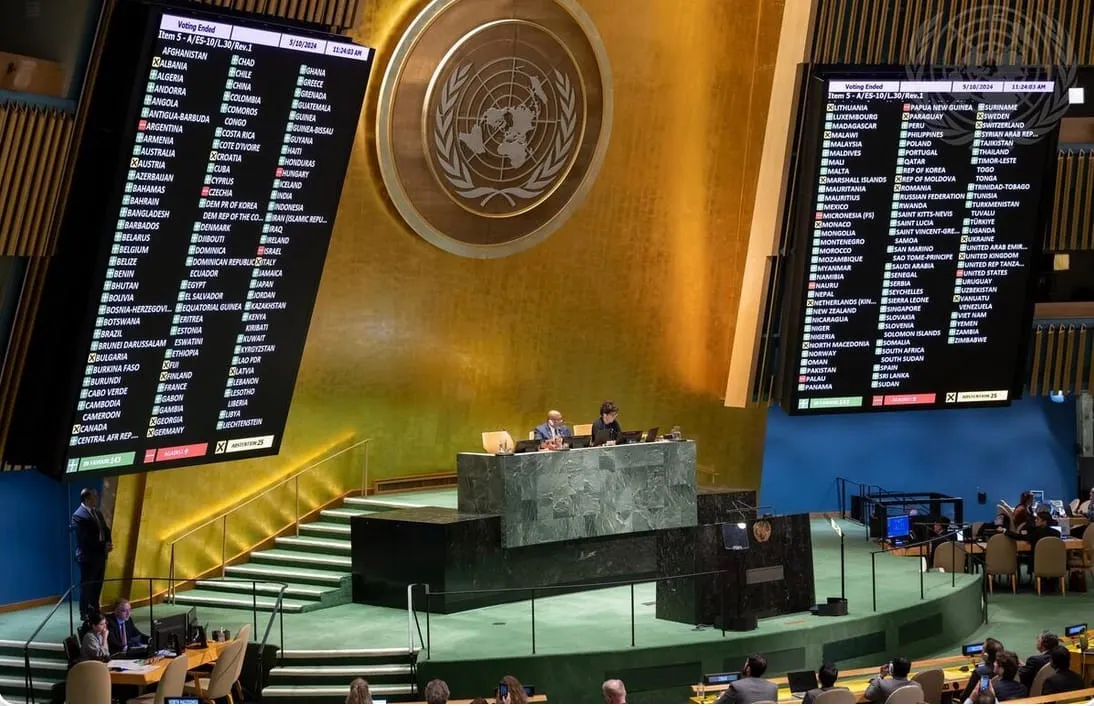 UNGA Approves Draft Resolution Urging Security Council To Reconsider Palestine State UN Membership