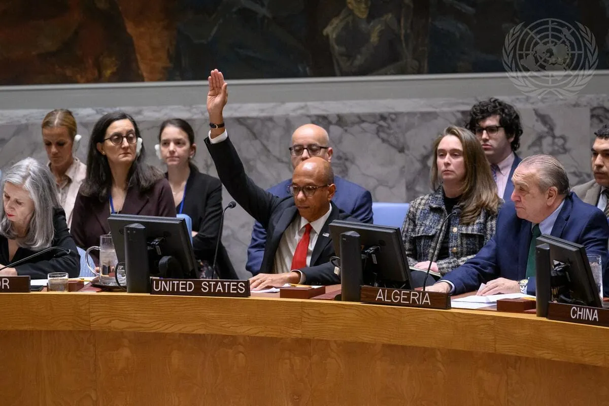 U.S. Isolates Itself with Fifth Veto of a UNSC Gaza Ceasefire Resolution