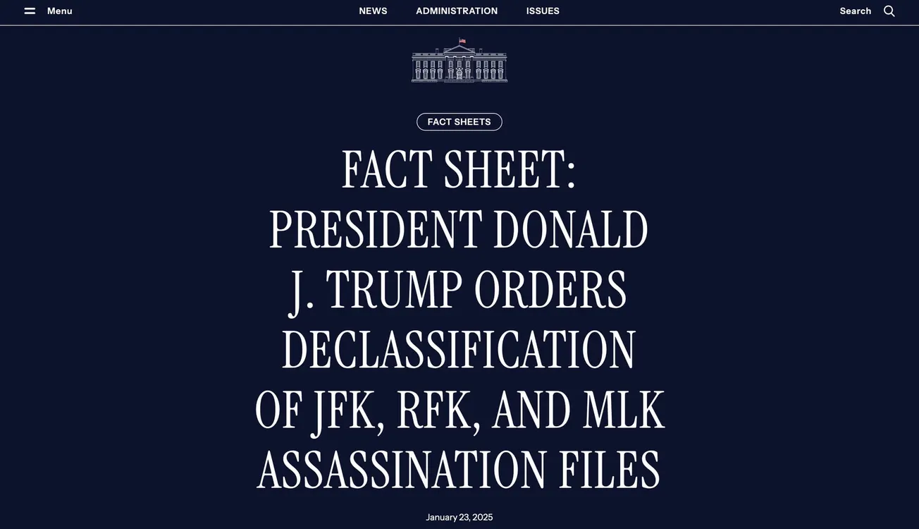 Donald Trump Orders Declassification of JFK, RFK and Dr. Martin Luther King Assassination Records, as Promised