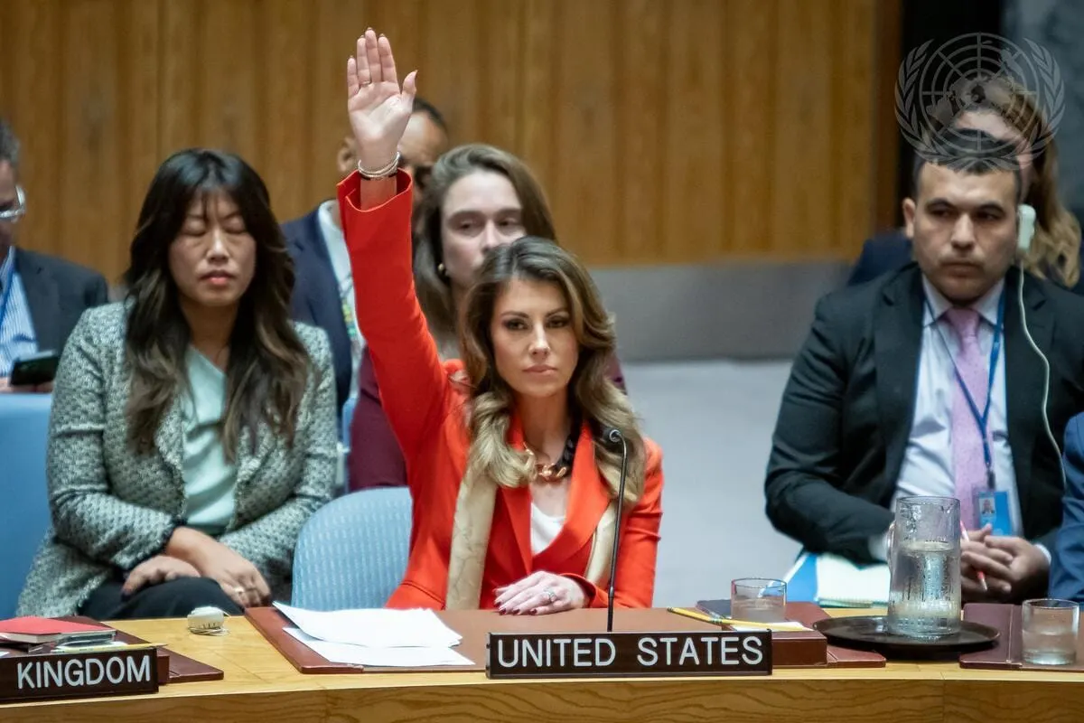 U.S. Vetoes New Gaza Ceasefire Resolution in Security Council