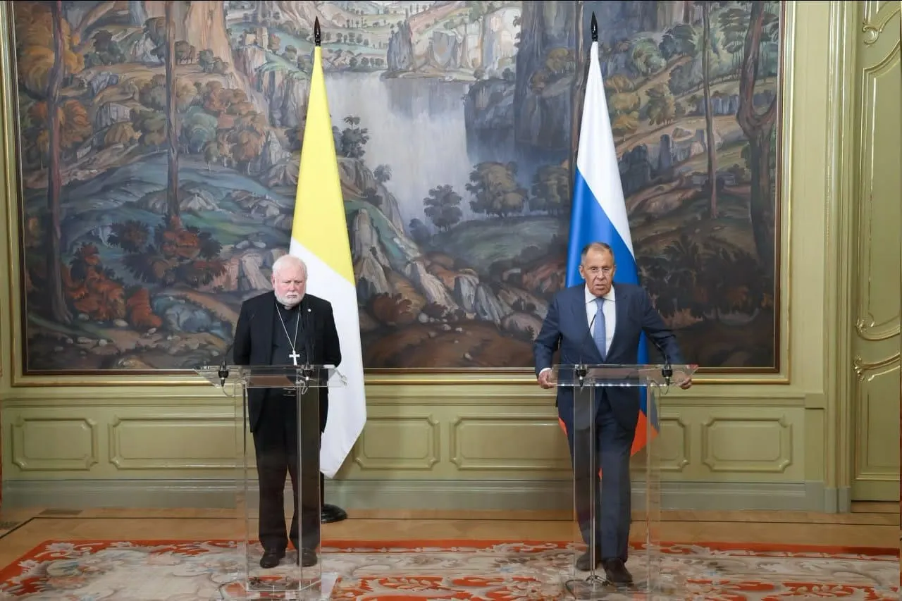 Lavrov and Gallagher Hold Joint Press Conference after Vatican Visit