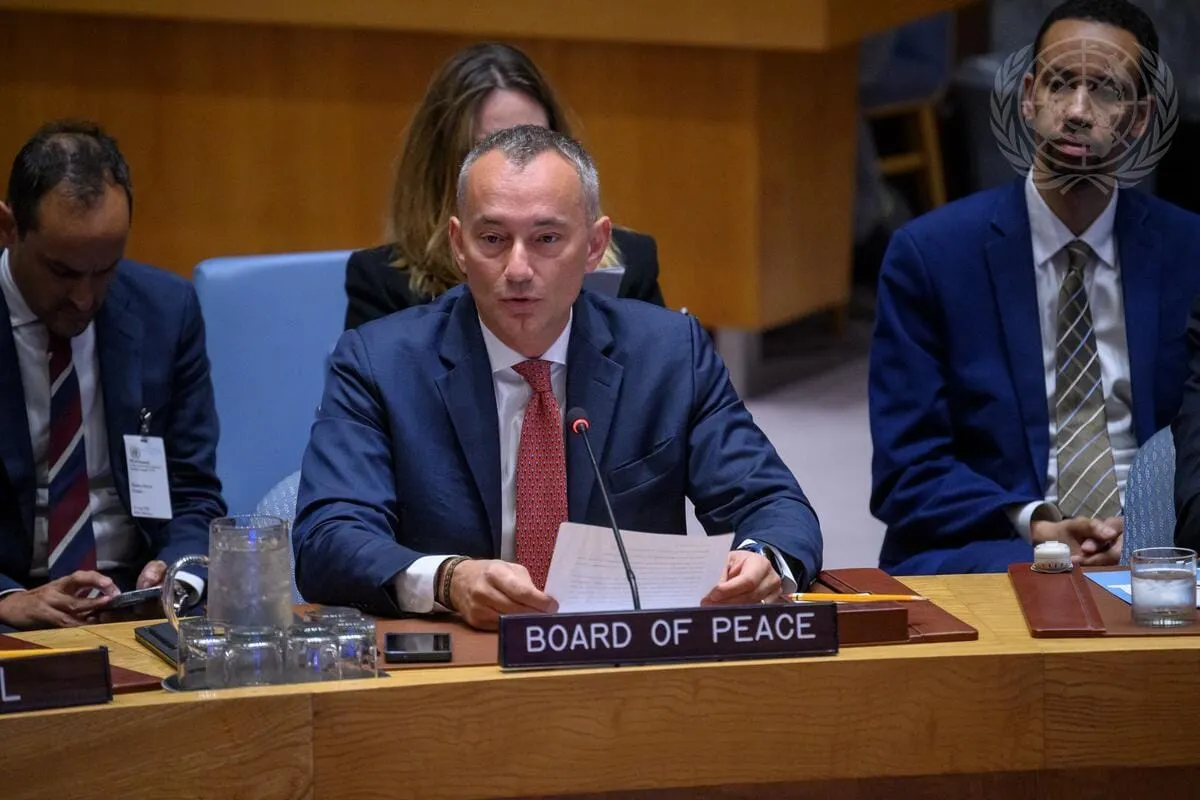 Board of Peace Envoy Blasts Israel's Gaza Policy at UNSC