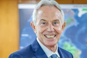 Tony Blair smiling