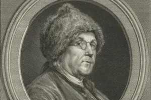 Franklin in fur hat