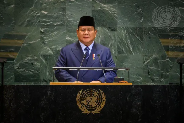 Indonesian President Evokes U.S. Declaration of Independence, Pledges 20,000 Peacekeeping Troops for Palestine