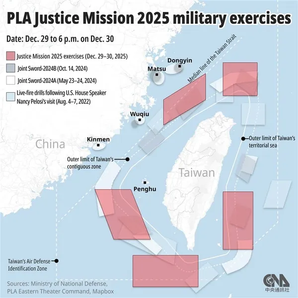 Beijing Continues Military Exercises Around Taiwan