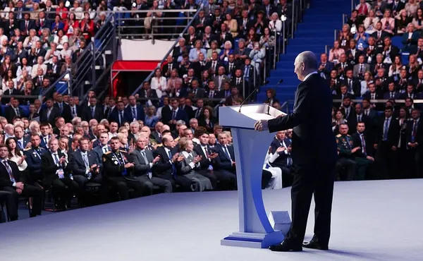 Putin Addresses the Congress of the United Russia Party