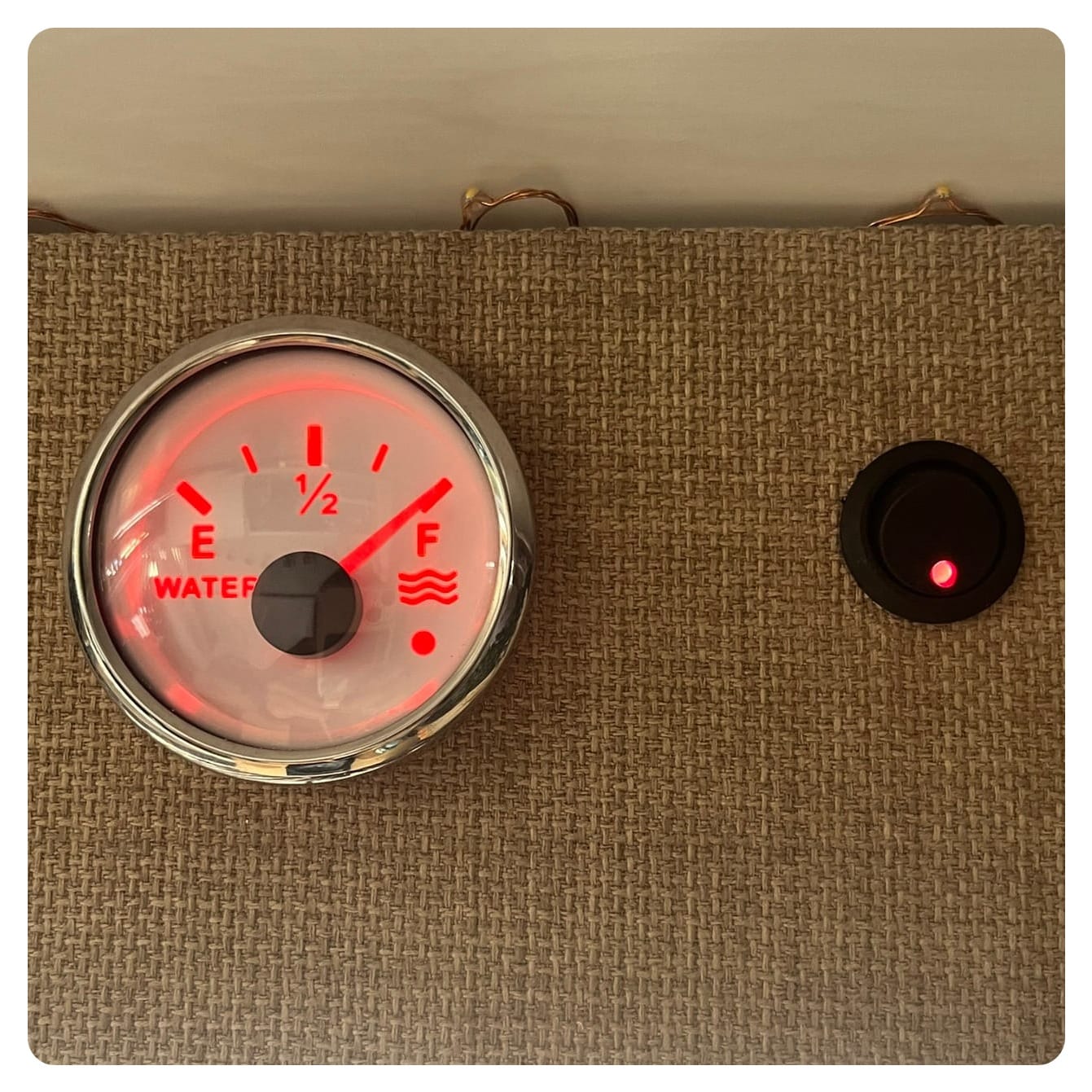 van life vanlavita water tank dial 