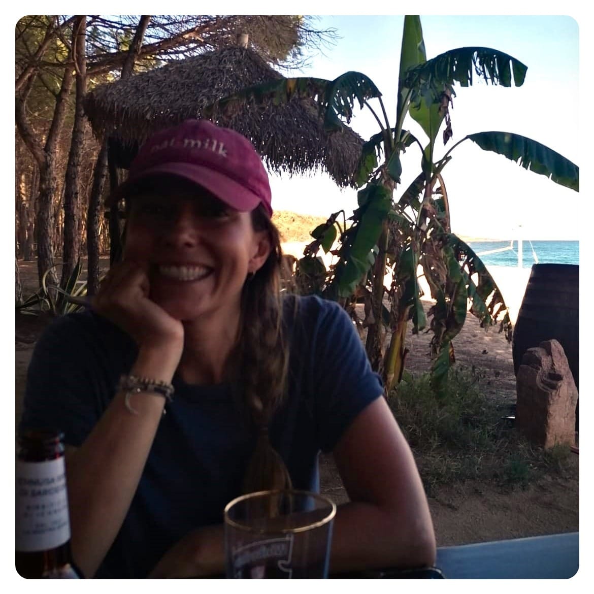 vanlavita woman smiling on beach