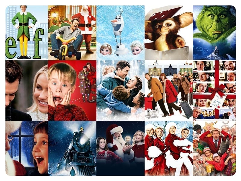 collection of christmas film cover images