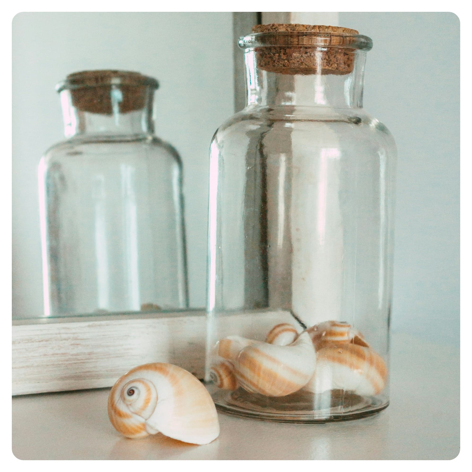 clear glass jar with white liquid inside