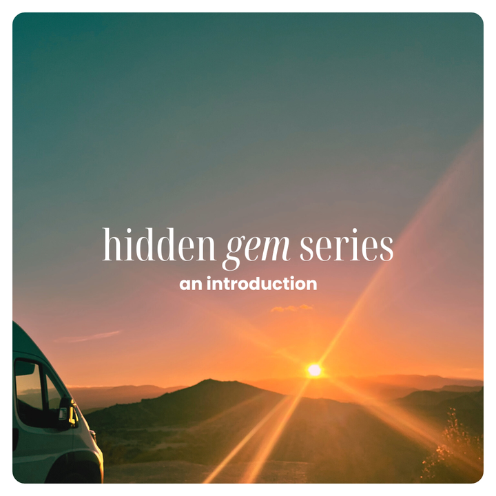 vanlavita vanlife overlooking sunset across mounta