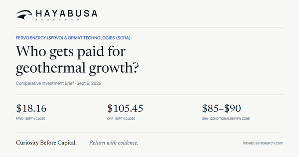 Fervo Energy ($FRVO) & Ormat Technologies ($ORA): Who Gets Paid for Geothermal Growth?