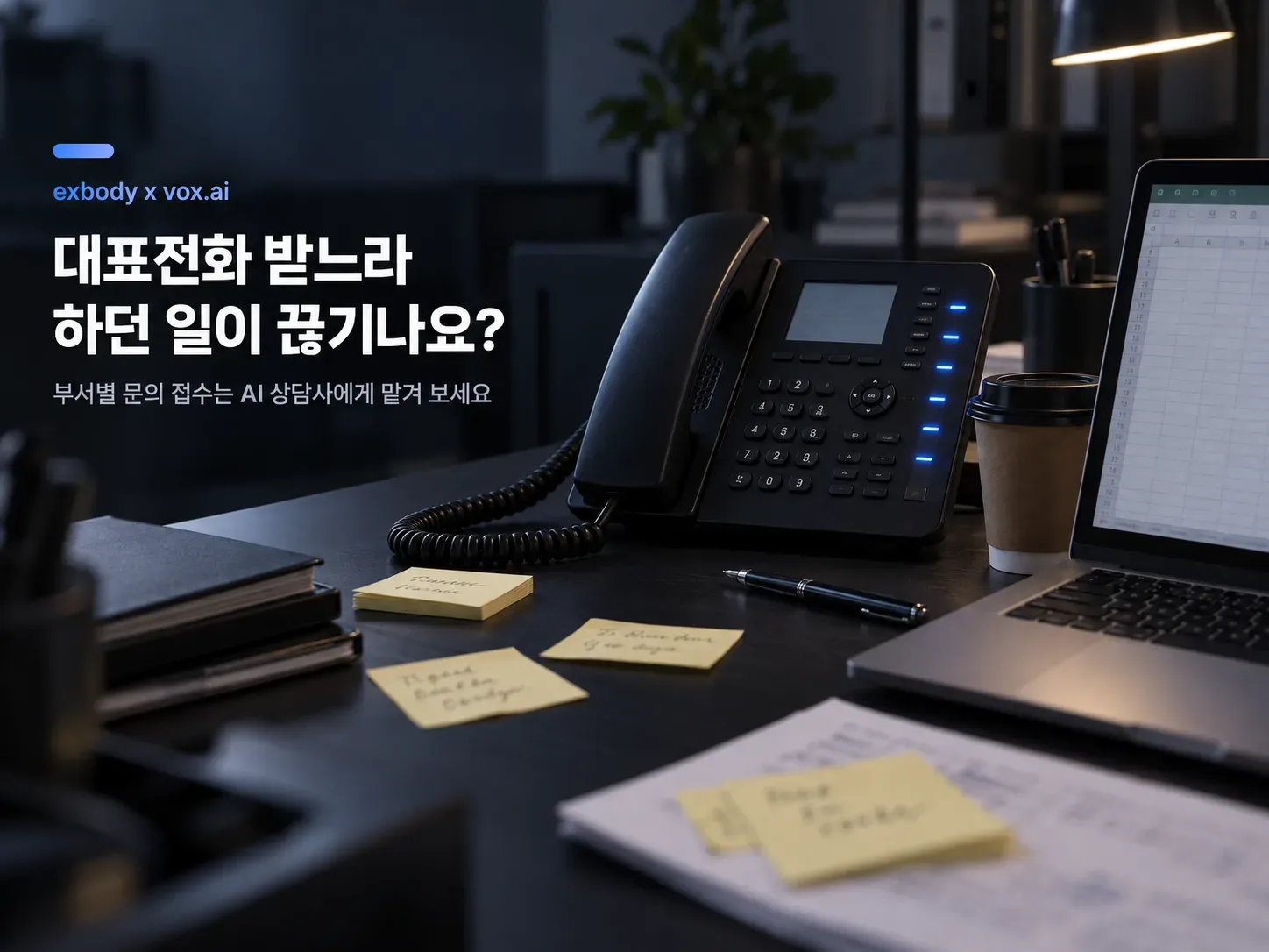 대표전화를 받느라 하던 일이 자꾸 끊기고 있나요?