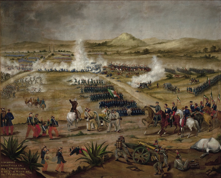 Batalla de Puebla. Cinco de Mayo.