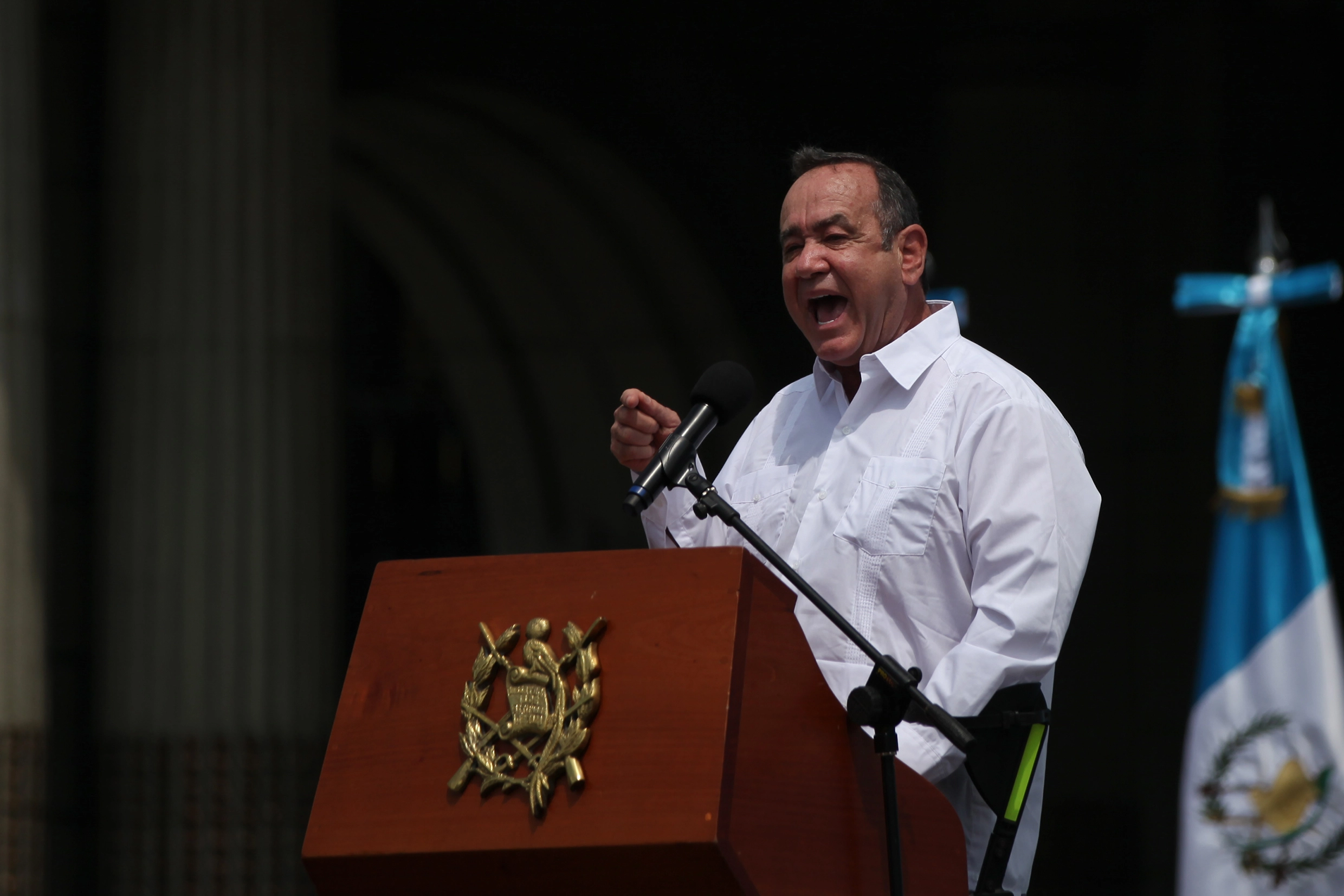 El presidente de Guatemala.