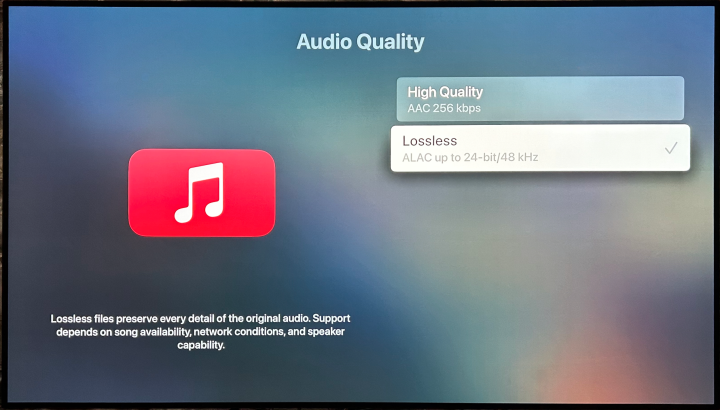 Lossless audio de Apple 