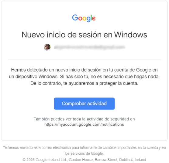 cómo saber si alguien entró a mi correo