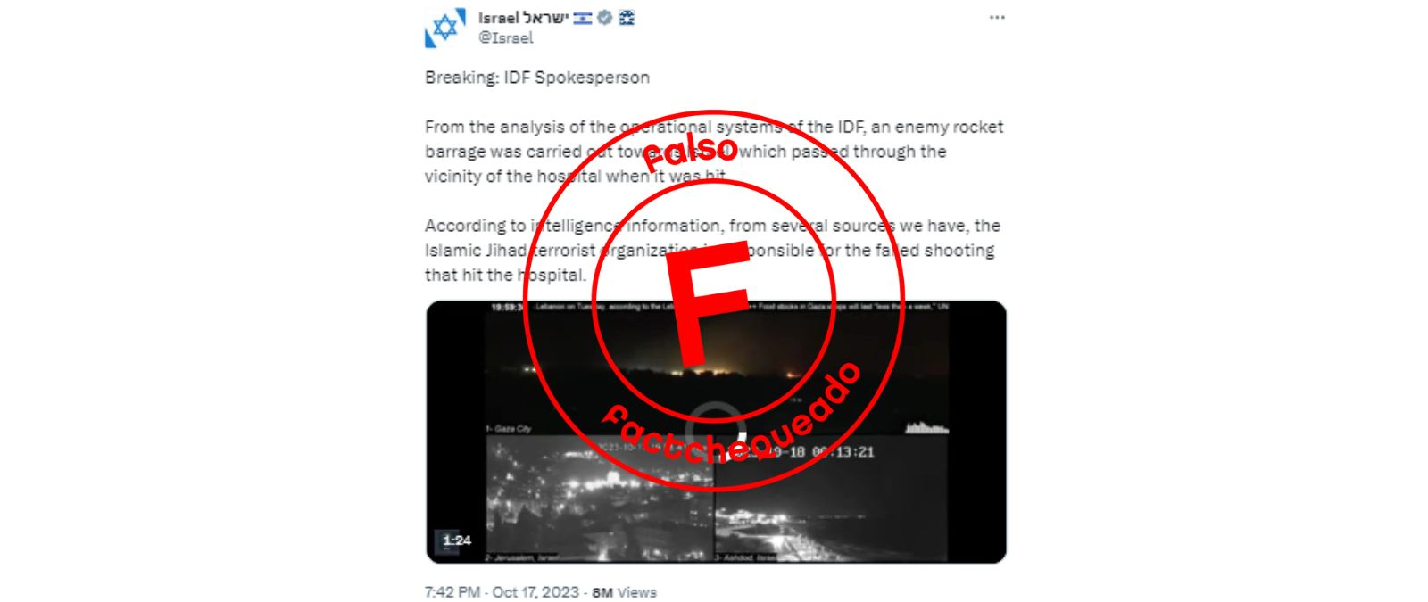 qué pasó en el hospital de Gaza