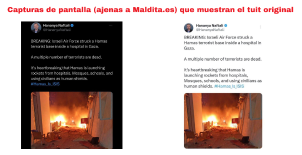 qué pasó en el hospital de Gaza