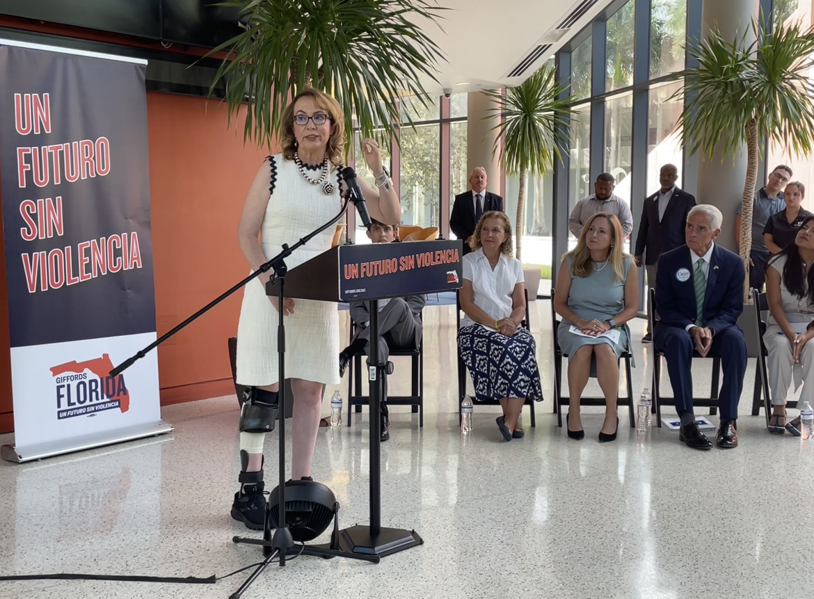 La excongresista Gabrielle Giffords 