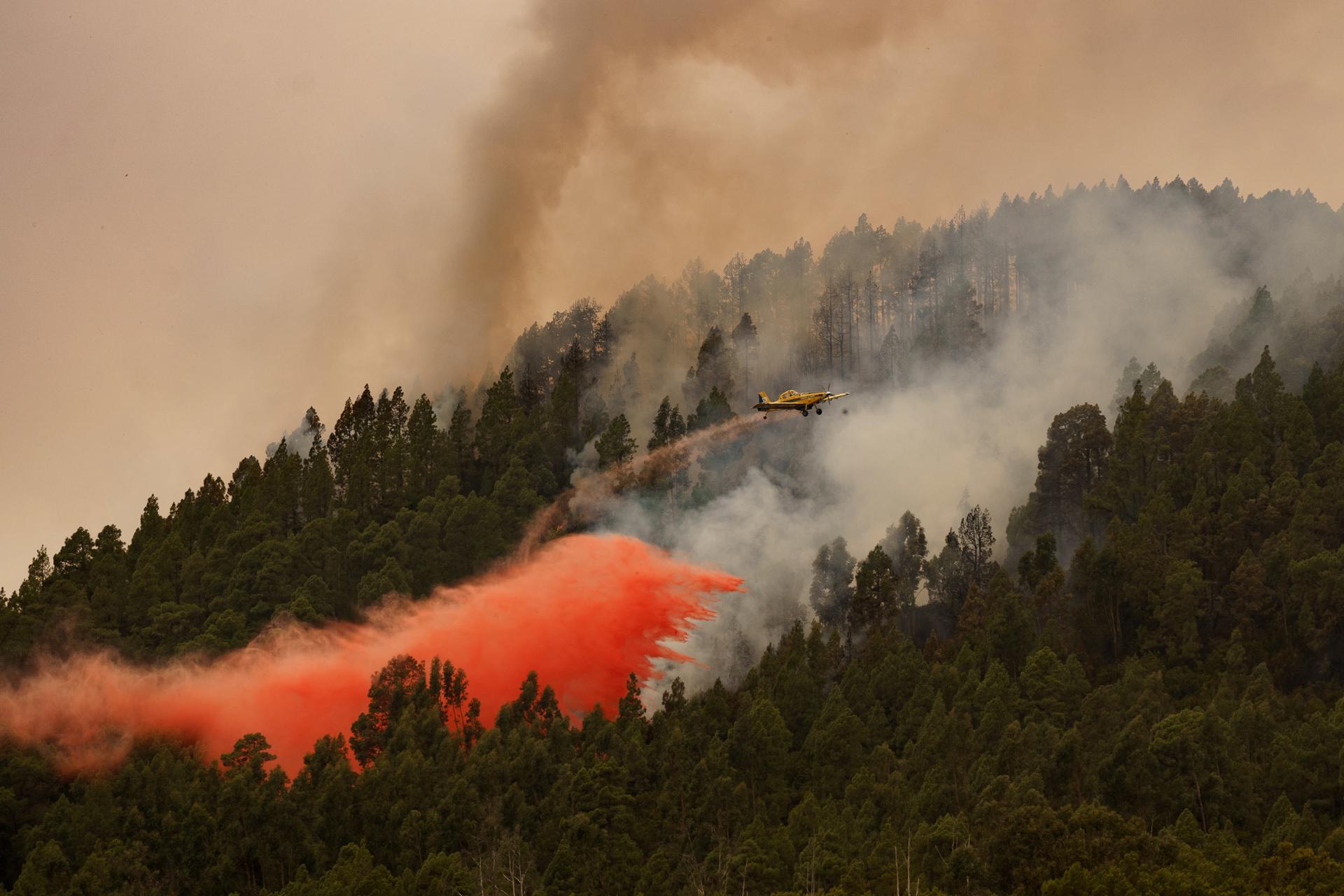 Avión incendio en Tenerife