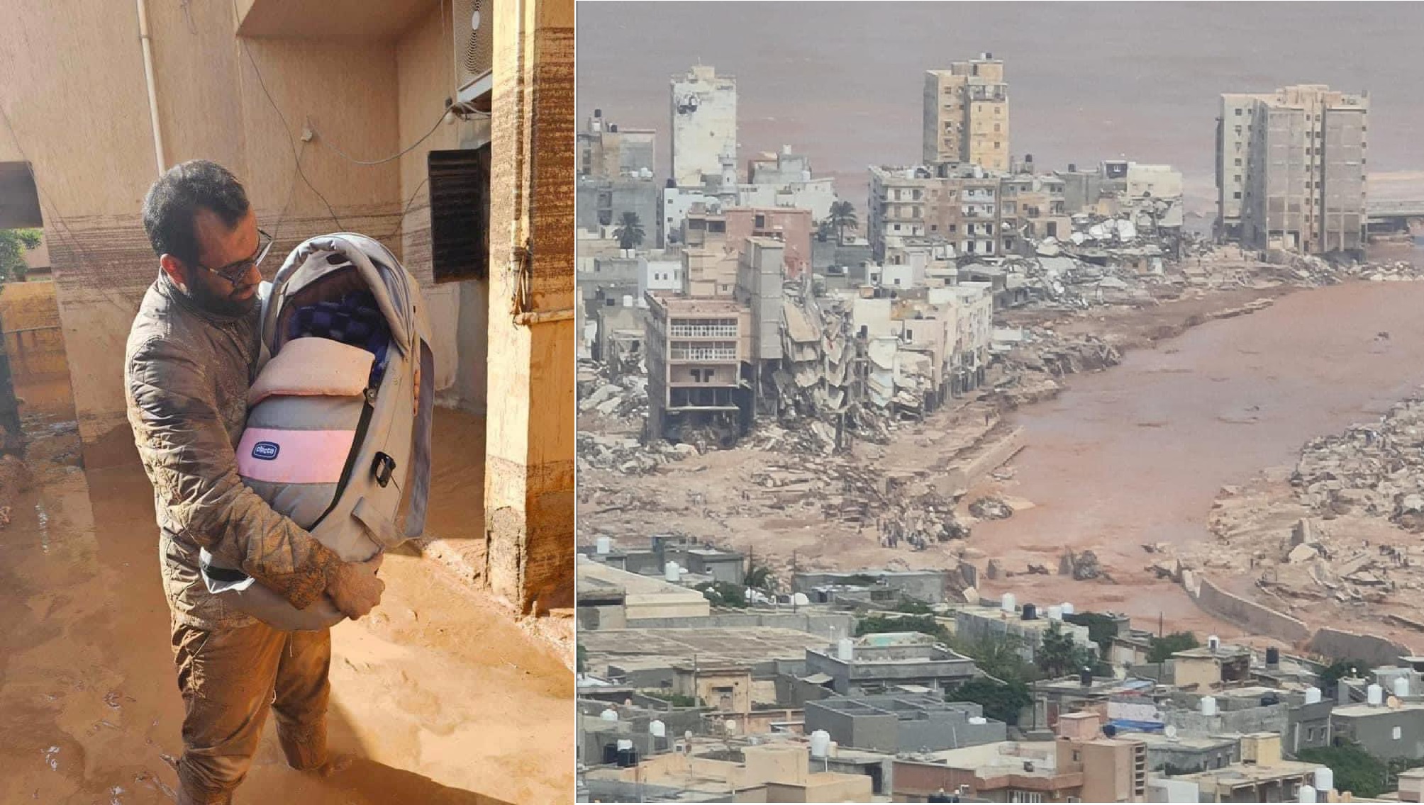 Inundación en Libia