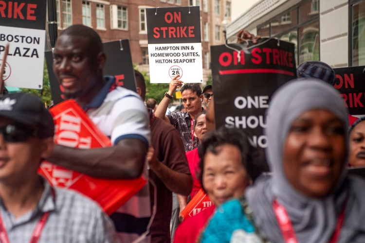 trabajadores de hostelería huelga