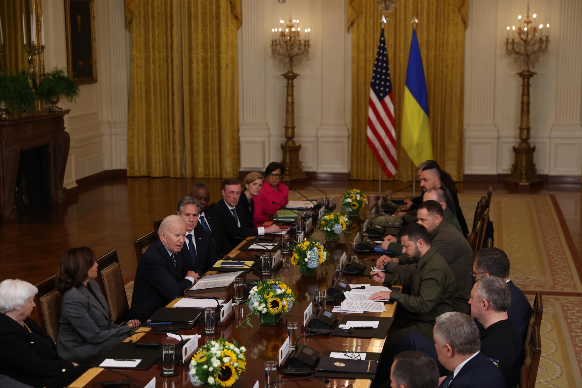 Biden y Zelensky en la Casa Blanca