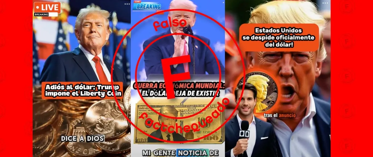 No, la Casa Blanca no anunció que el dólar dejará de ser la moneda oficial de Estados Unidos para implementar una “criptomoneda nacional”