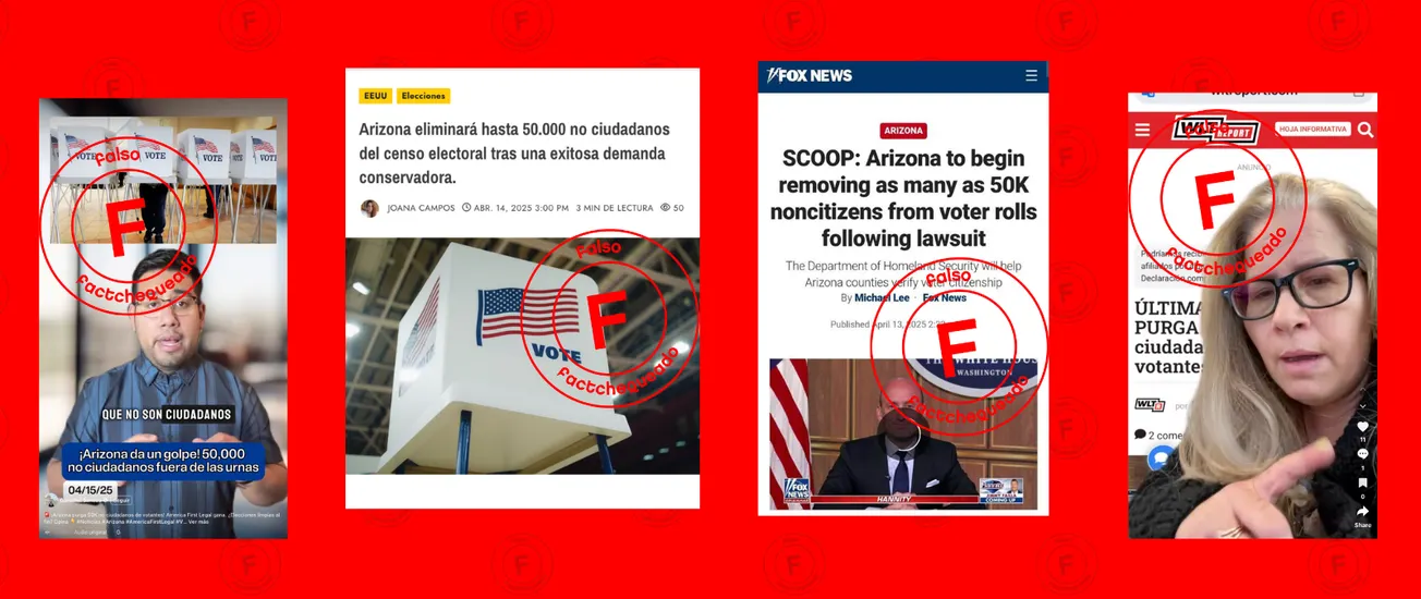 No, Arizona no está eliminando a 50,000 no ciudadanos de sus registros de votante