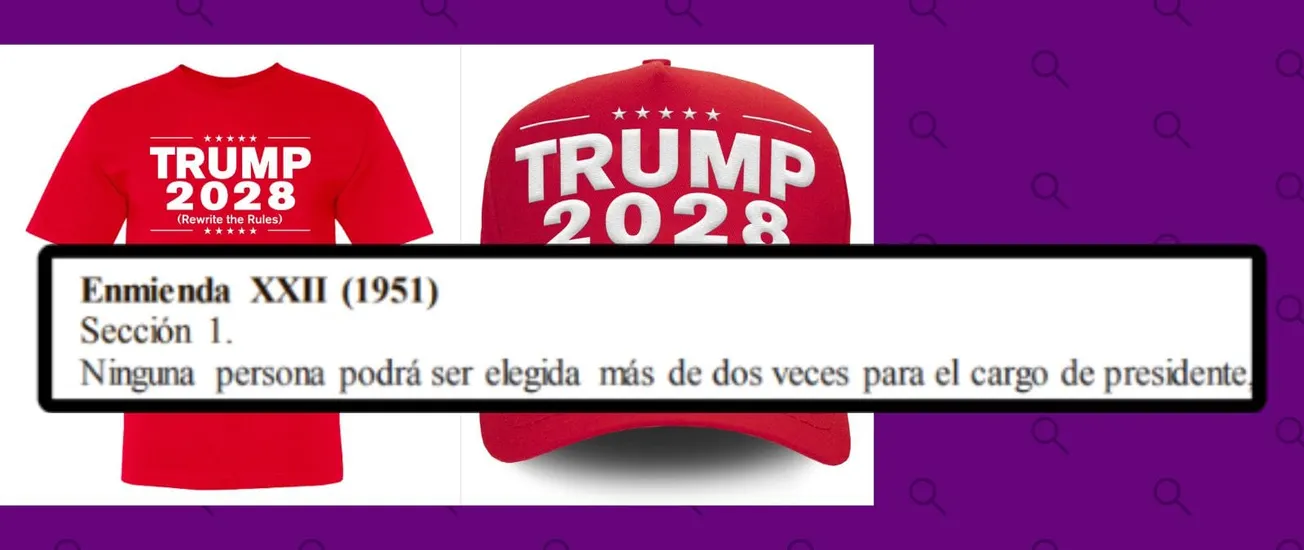 La Constitución de EE. UU. prohíbe que un presidente sea electo para un tercer periodo, aunque Donald Trump haya dicho que “hay métodos para hacerlo”
