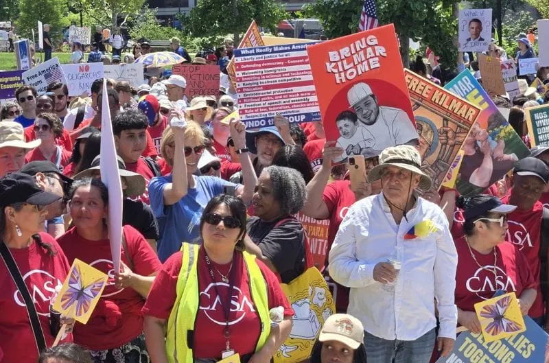 Manifestantes toman D.C. en el Día del Trabajo