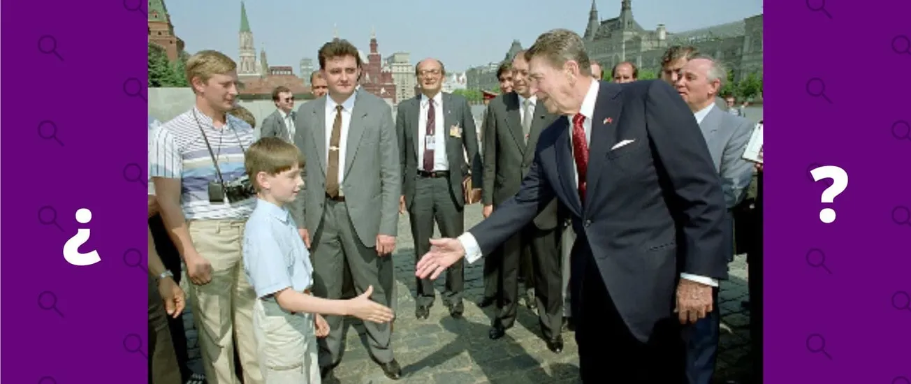 ¿Qué sabemos sobre la foto de Reagan y Gorbachov en la que supuestamente aparece Putin?